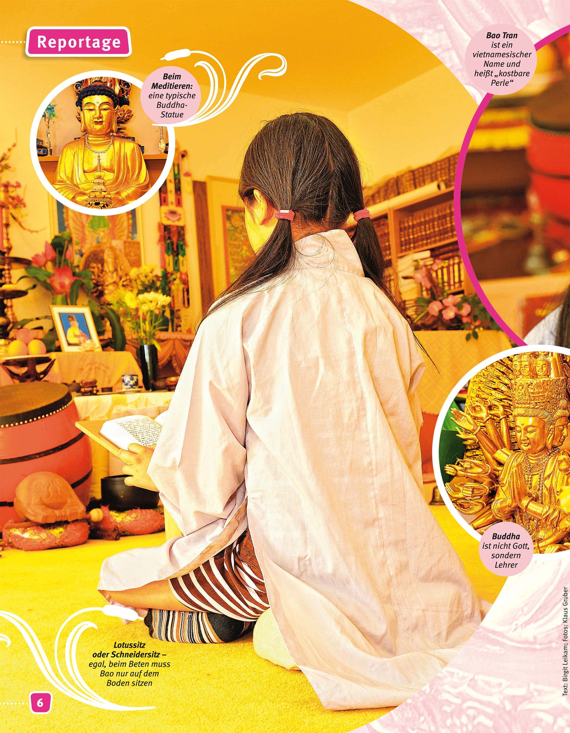 Buddhismus - Reportagefotografie für Magazin Stafette - Fotograf Fürth