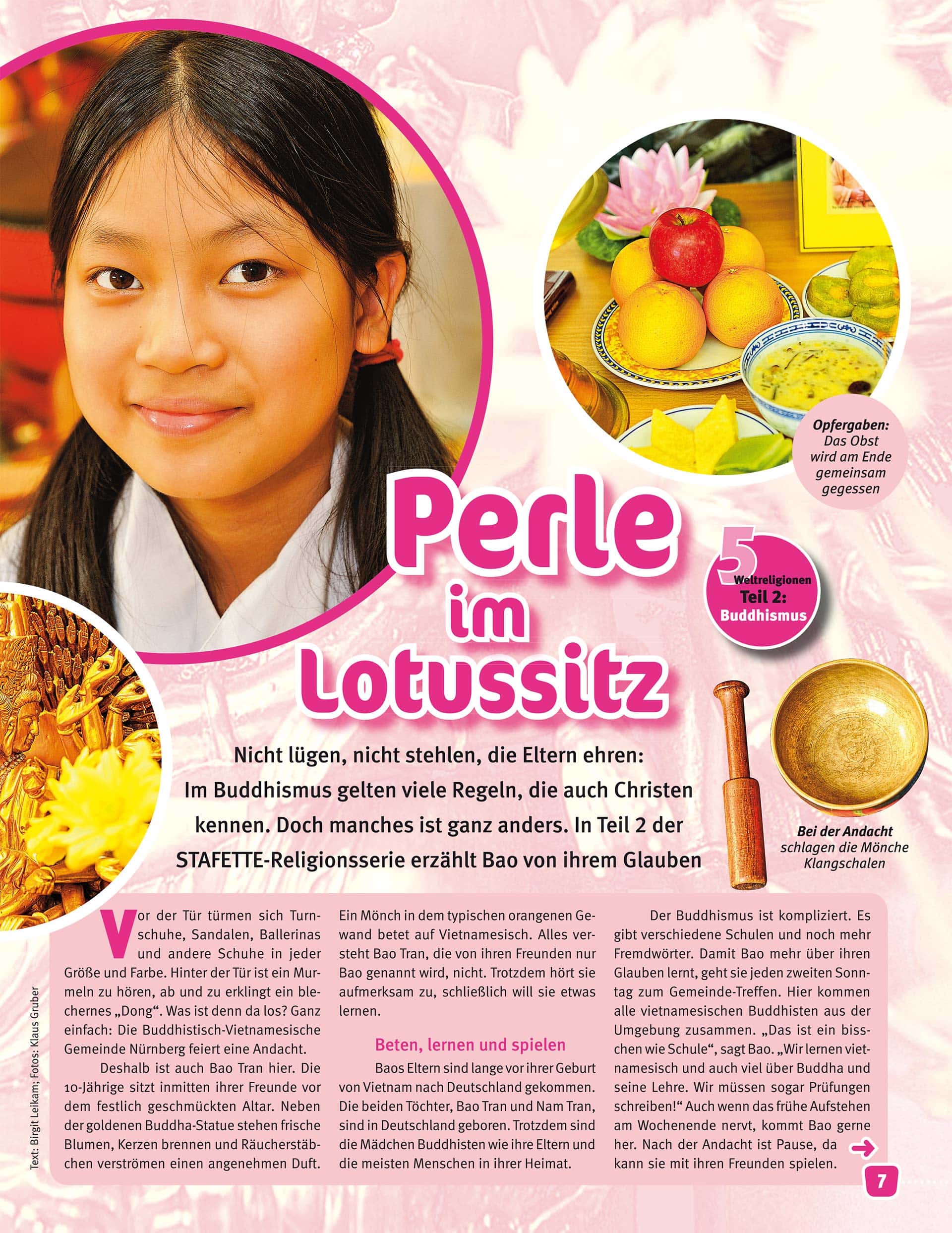 Buddhismus - Reportagefotografie für Magazin Stafette - Fotograf Fürth