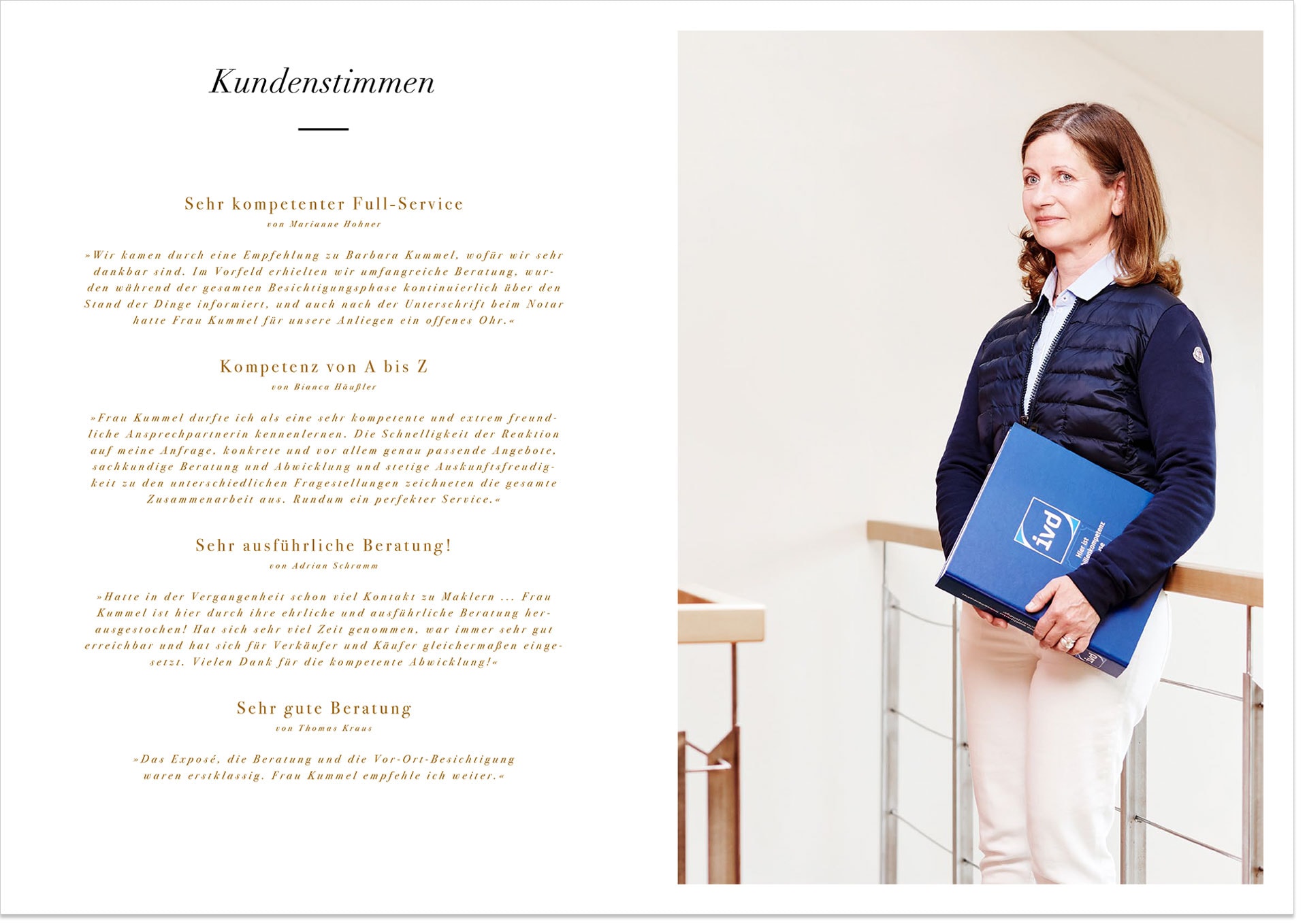 Imagefotografie für das Unternehmen Immoblilien Kontor in Freystadt