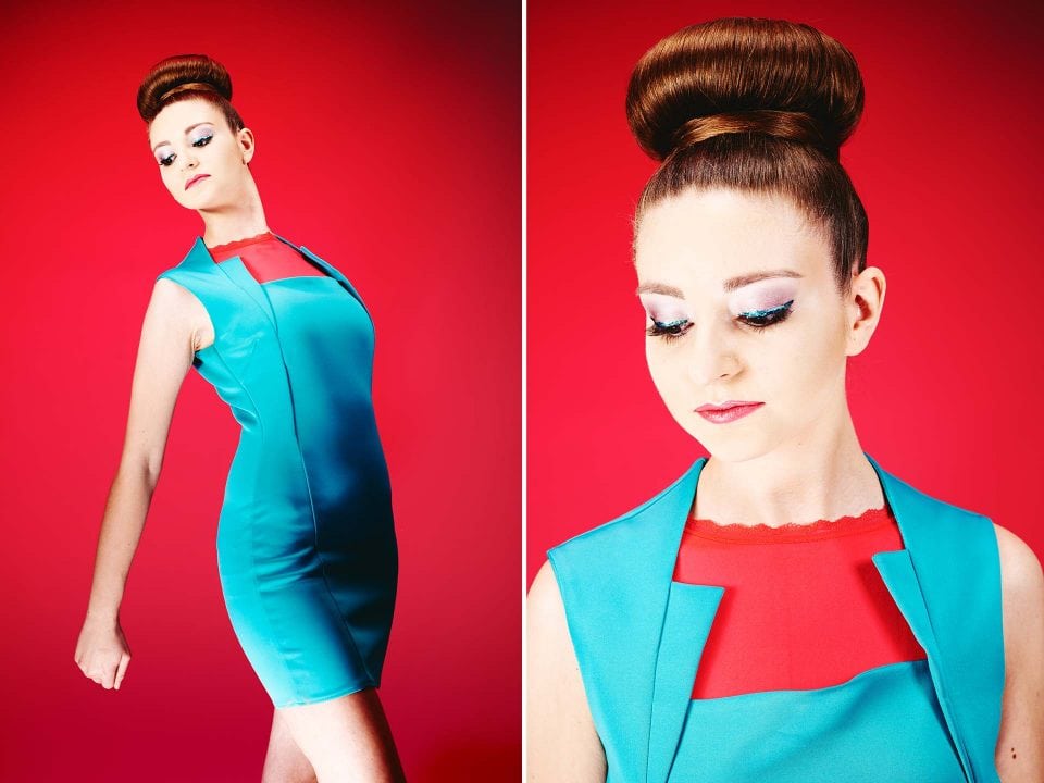 Fotograf Fürth, Color blocking Fotoshooting Make-up Artist School by Carola Hickl