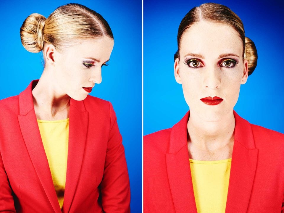 Fotograf Fürth, Color blocking Fotoshooting Make-up Artist School by Carola Hickl