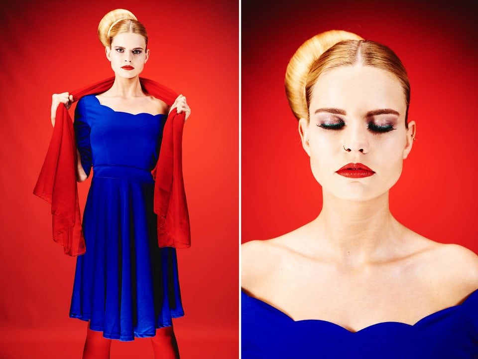 Fotograf Fürth, Color blocking Fotoshooting Make-up Artists School by Carola Hickl