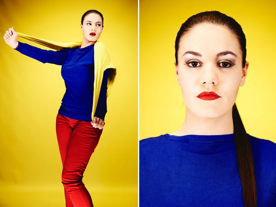 Fotograf Fürth, Color blocking Fotoshooting Make-up Artists School by Carola Hickl