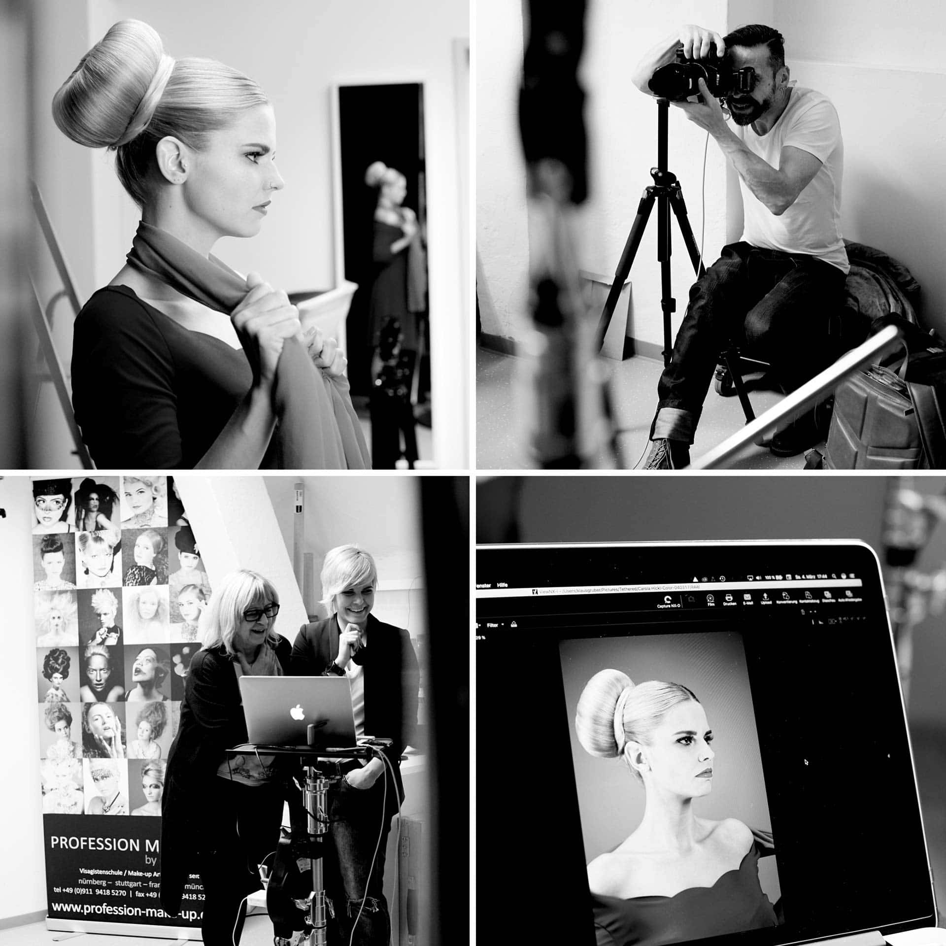 Fotograf Fürth, Color blocking Fotoshooting Make-up Artists School by Carola Hickl