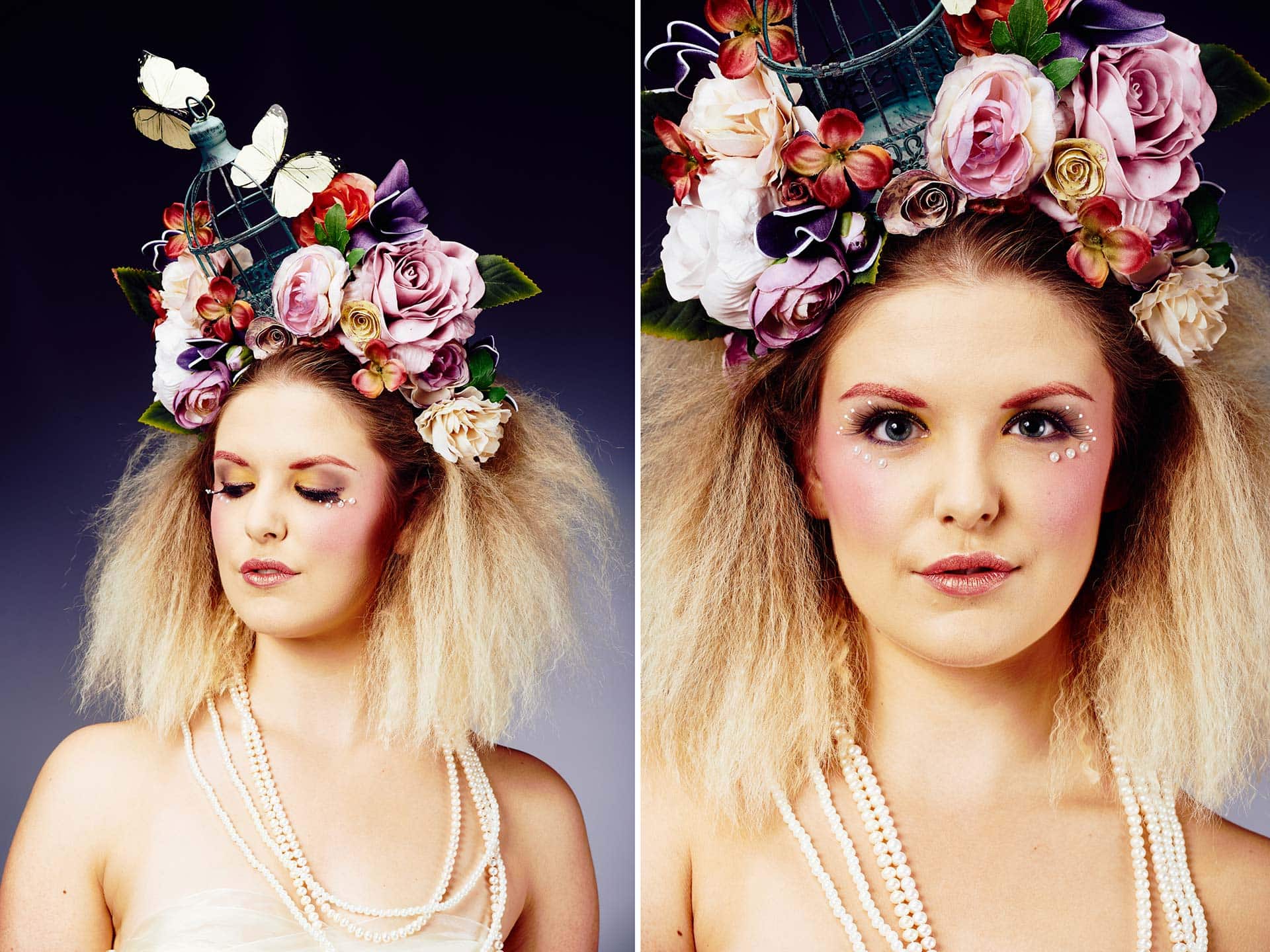 Freestyle Make up and Hair Shooting bei der Make up Artist Ausbildung Freestyle Make up and Hair Shooting bei der Make up Artist Ausbildung