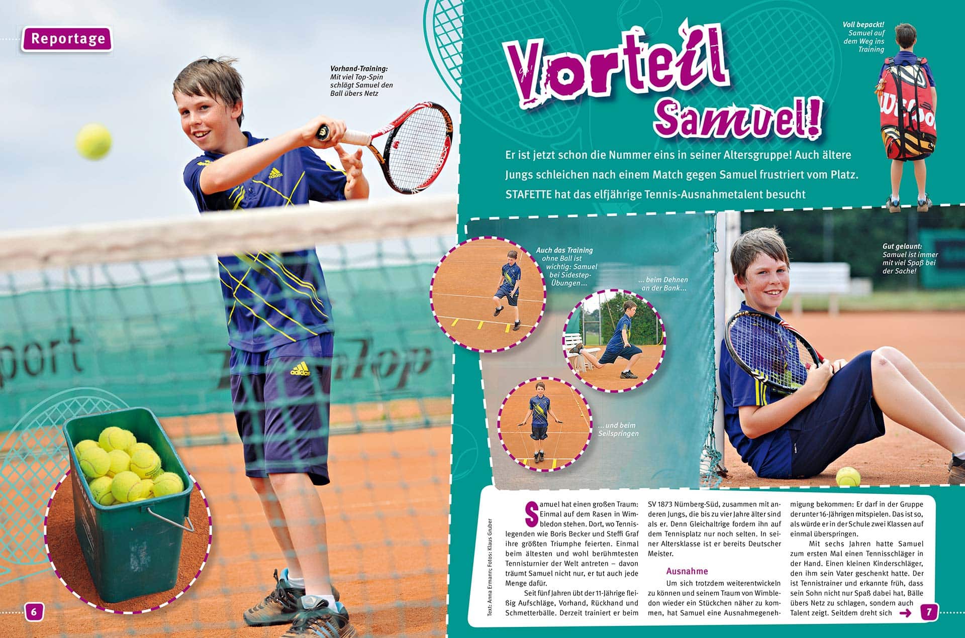 Fotograf Fürth, Reportagefotografie Tennis für Magazin Stafette