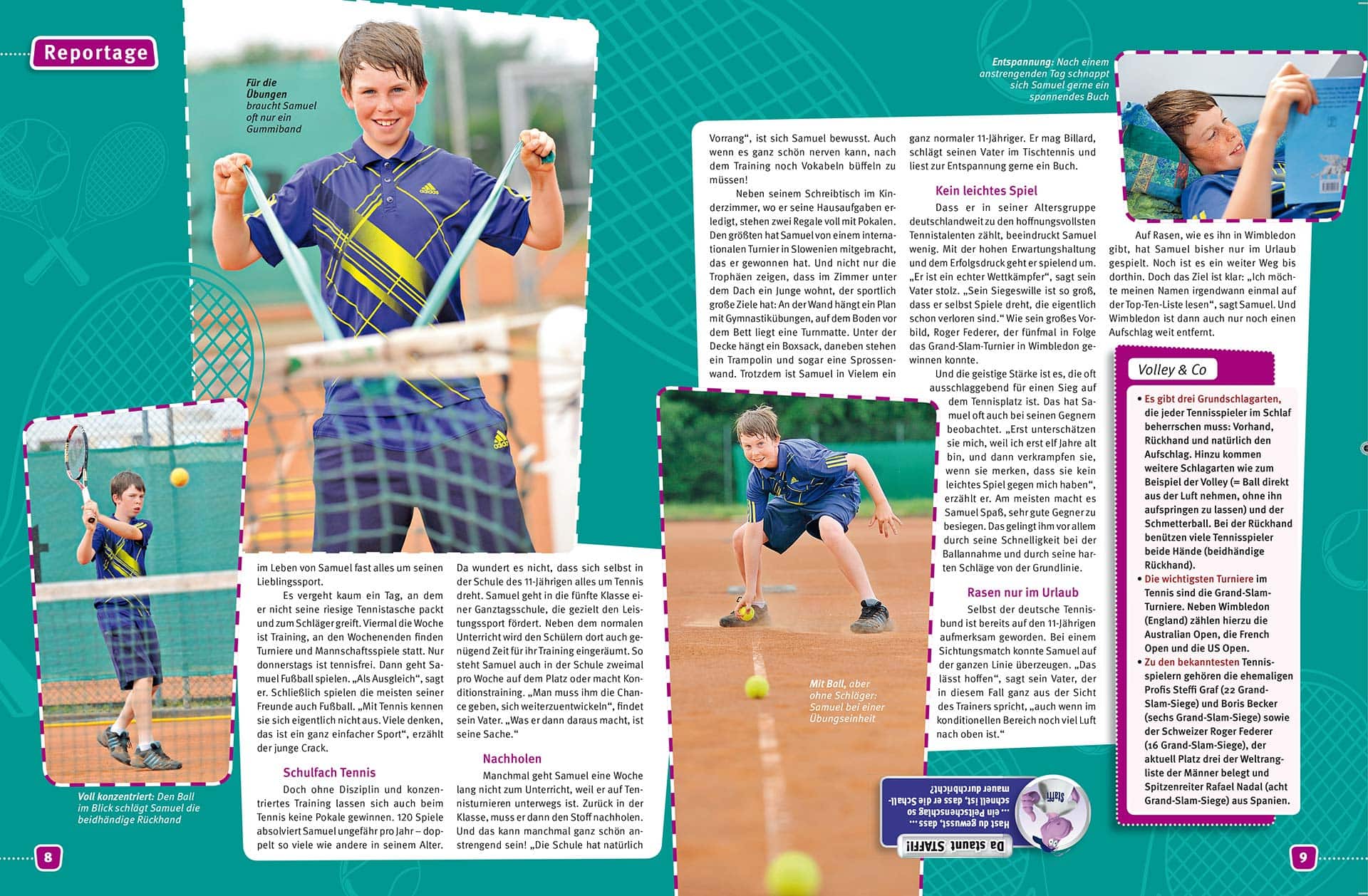 Fotograf Fürth, Reportagefotografie Tennis für Magazin Stafette