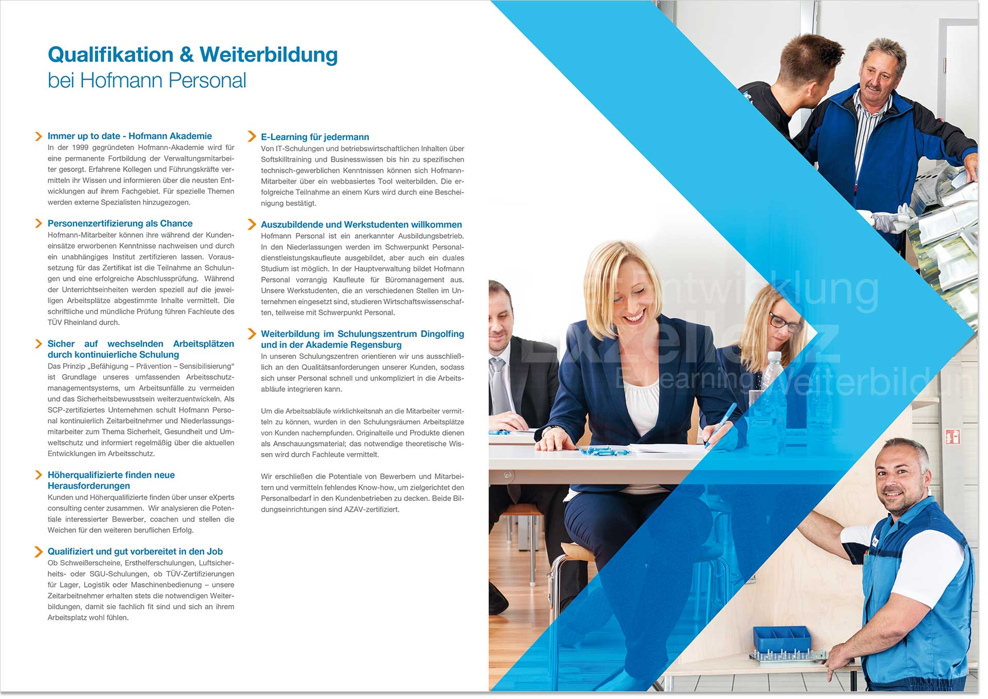 Imagefotografie für das Unternehmen I.K. Hofmann Personal