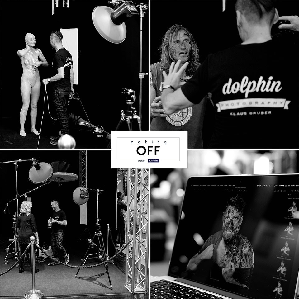 Fotograf Fürth, making of des Black and White Live-Fotoshootings