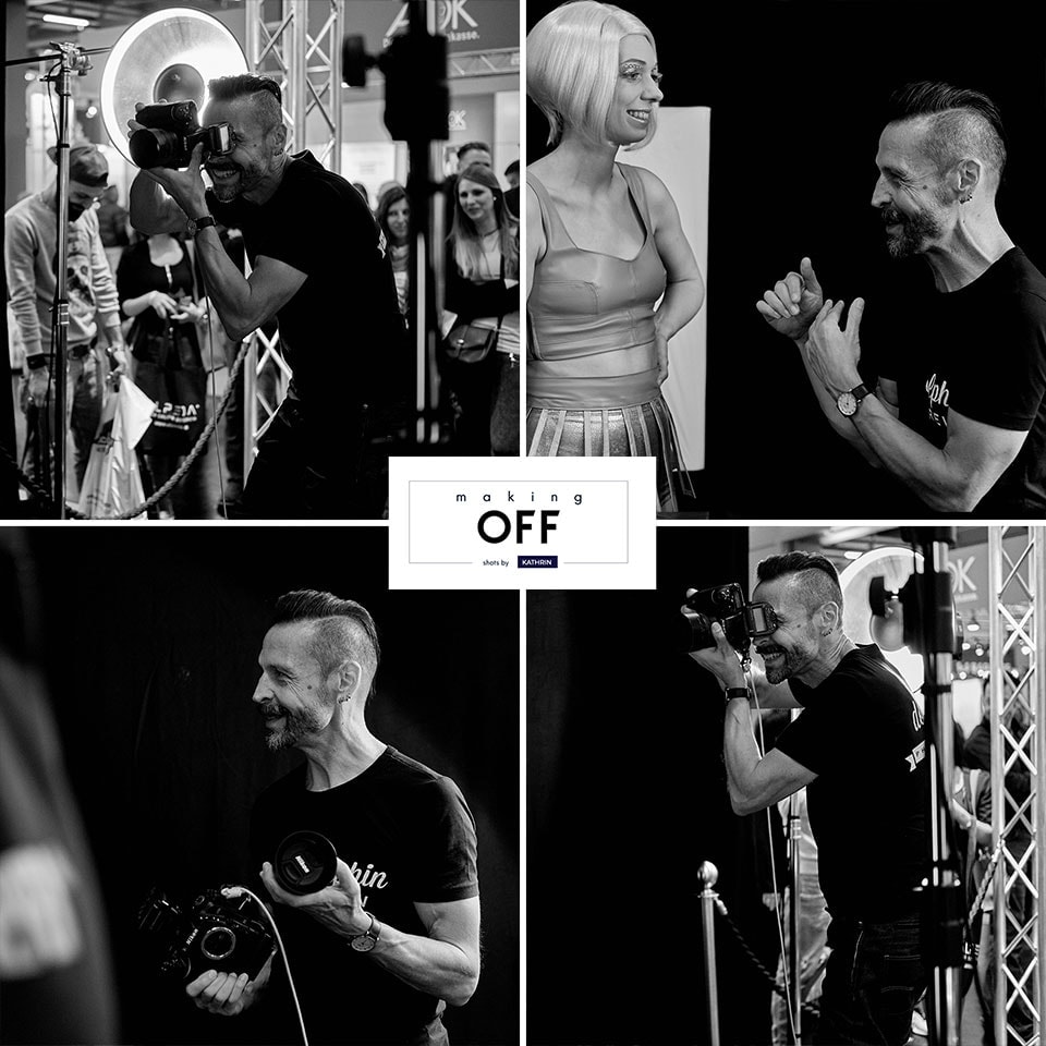 Fotograf Fürth, making of des Black and White Live-Fotoshootings
