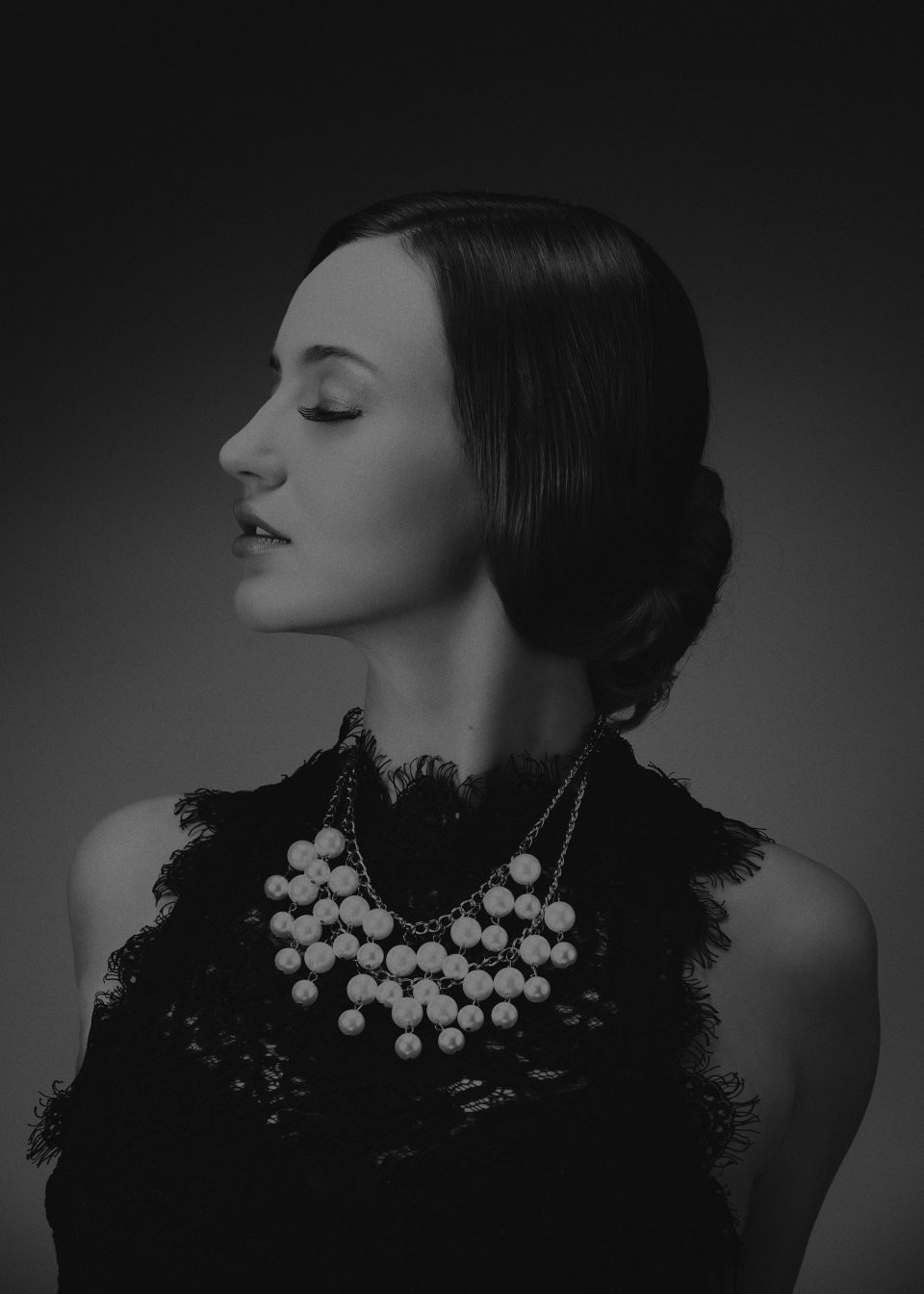 Fotograf Fürth, Schwarzweiss Fotoshooting Make-up Artist School by Carola Hickl