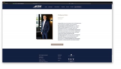 Unternehmensfotografie für KSW Vermögensverwaltung Nürnberg Fürth