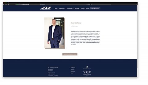 Unternehmensfotografie für KSW Vermögensverwaltung Nürnberg Fürth
