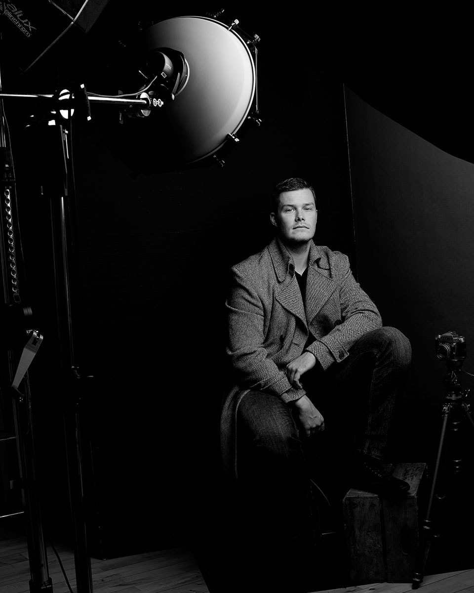 Schauspielerfotos im Studio, Männerportraits in Schwarzweiss, Fotograf Fürth