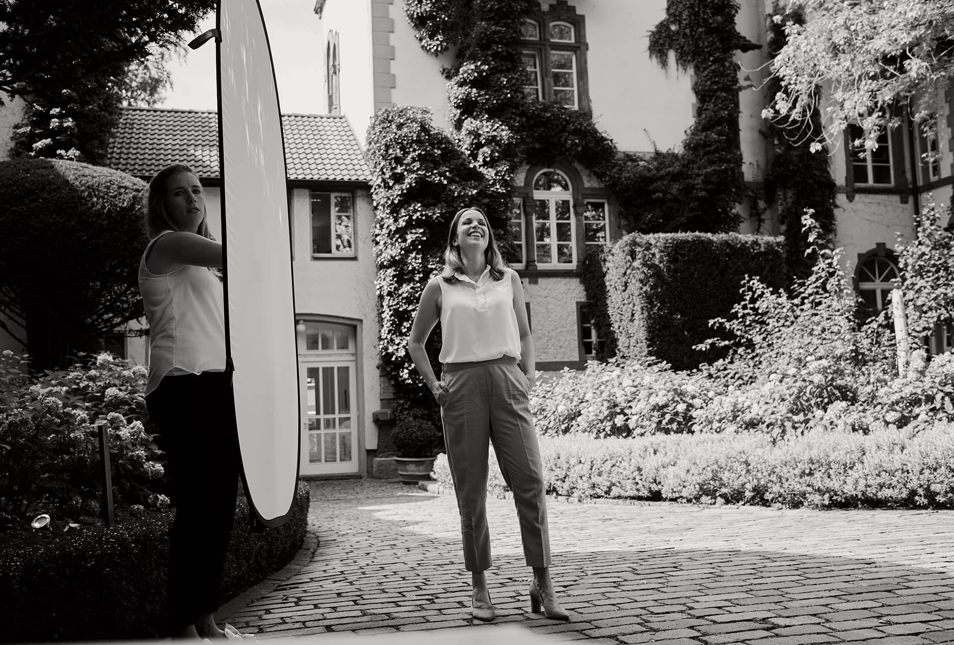 Fotograf Fürth, Making of beim Shooting für enowa Unternehmensberatung