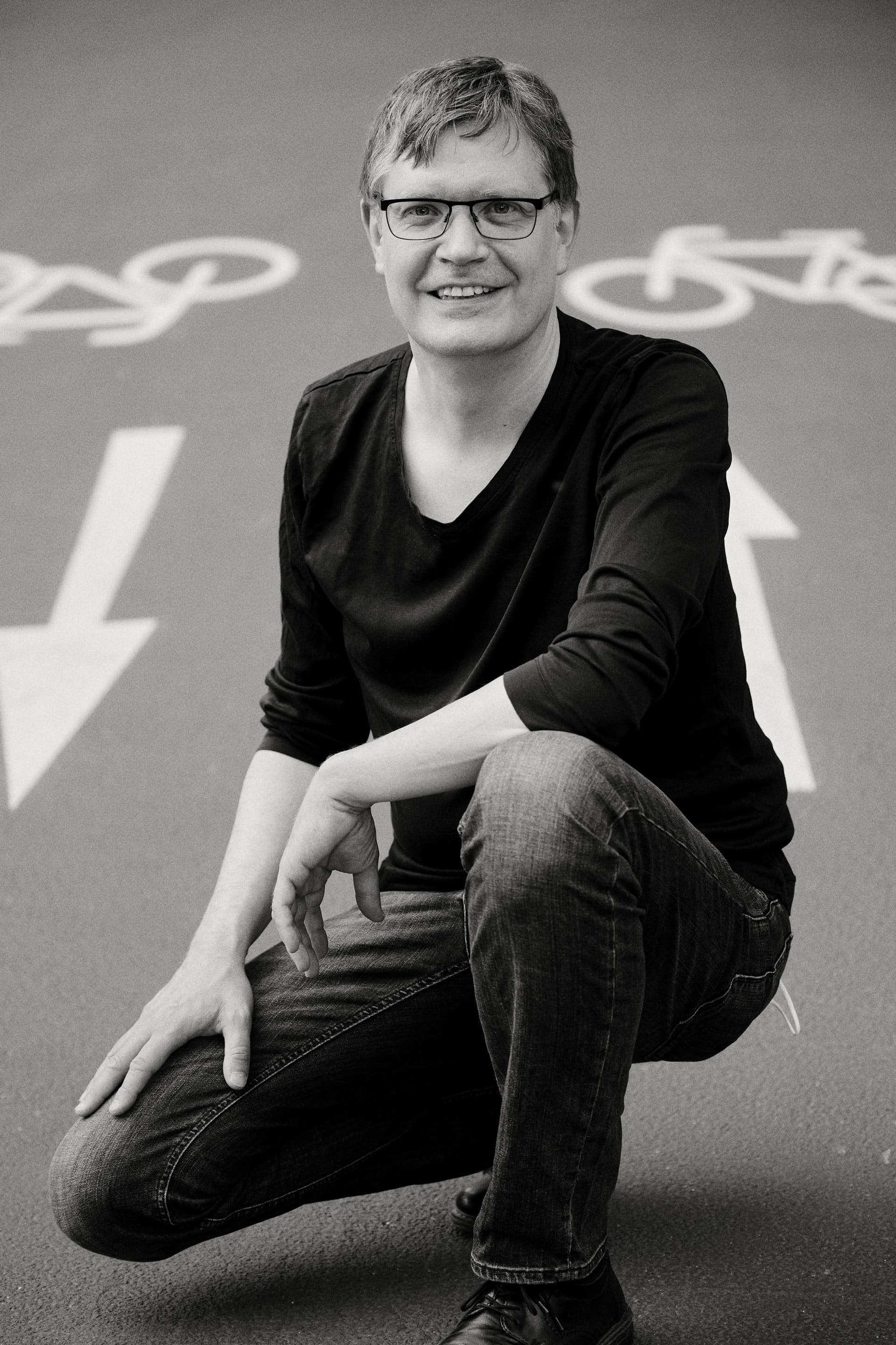 Portrait des Grünen Politikers Sascha Müller