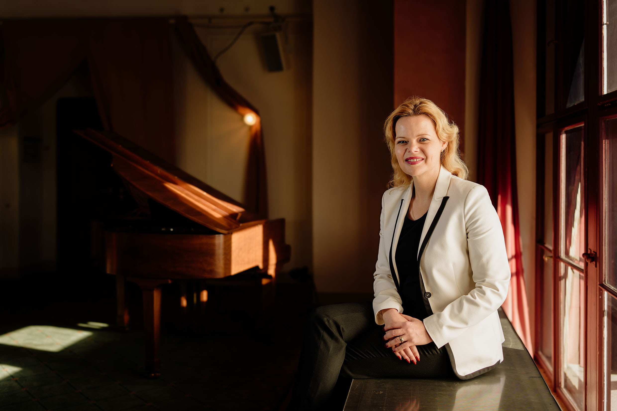 Künstlerfotos mit Silvia Stolz, der Intendantin des Fürther Stadttheaters