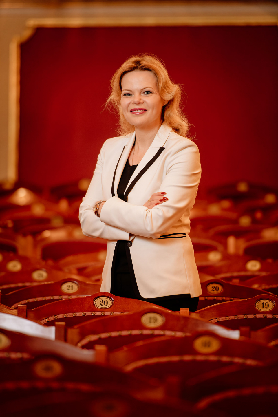 Künstlerfotos mit Silvia Stolz, der Intendantin des Fürther Stadttheaters