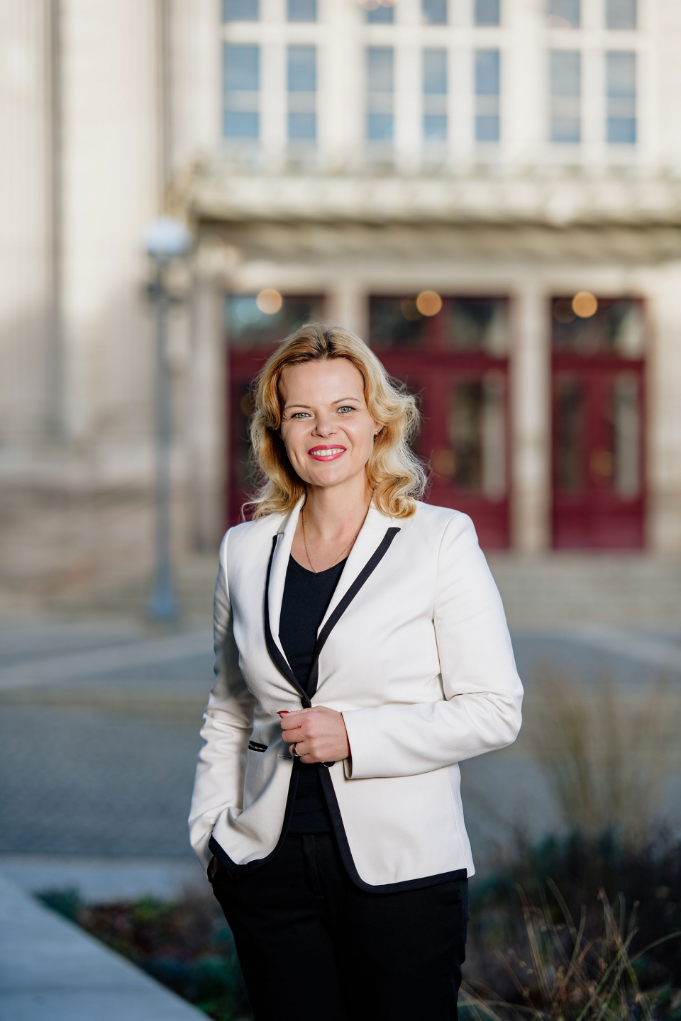 Künstlerfotos mit Silvia Stolz, der Intendantin des Fürther Stadttheaters