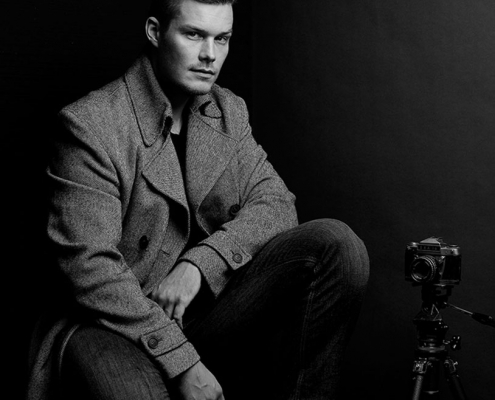 Schauspielerfotos im Studio, Männerportraits in Schwarzweiss, Fotograf Fürth