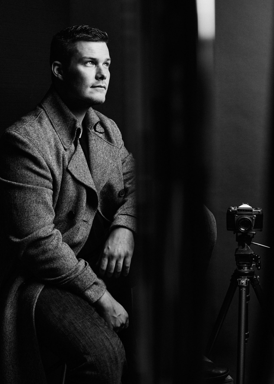 Schauspielerfotos im Studio, Männerportraits in Schwarzweiss, Fotograf Fürth