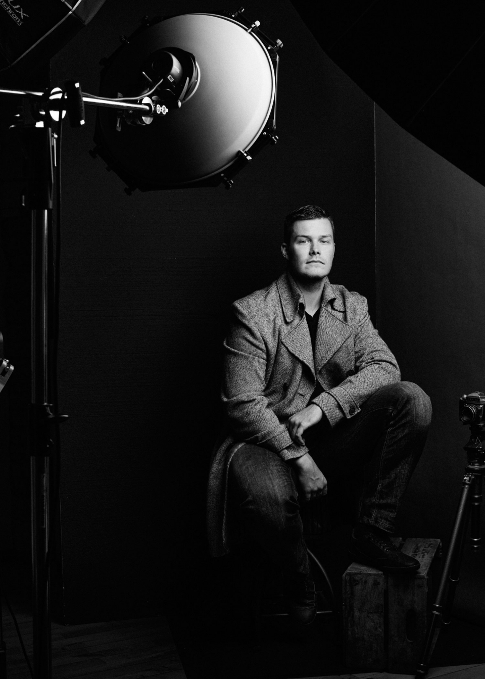 Schauspielerfotos im Studio, Männerportraits in Schwarzweiss, Fotograf Fürth