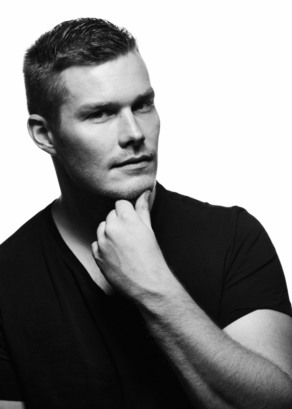 Schauspielerfotos im Studio, Männerportraits in Schwarzweiss, Fotograf Fürth